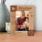 Grandpa Is The Heart Of The Family Personalized Wooden Frame 4" x 6" Brown (Vertical)