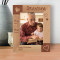 Grandpa Is The Heart Of The Family Personalized Wooden Frame 5" x 7" Brown (Vertical)