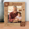 Grandpa Is The Heart Of The Family Personalized Wooden Frame 8" x 10" Brown (Vertical)