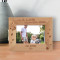 Only The Best Dads Get Promoted To Grandpa Personalized Wooden Frame-6" x 4" Brown Horizontal