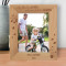Only The Best Dads Get Promoted To Grandpa Personalized Wooden Frame 4" x 6" Brown (Vertical)
