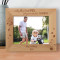 Only The Best Dads Get Promoted To Grandpa Personalized Wooden Frame 8" x 10" Brown (Vertical)