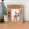 Grandpas Bring A Little Wisdom, Happiness, Warmth & Love to Every Life They Touch Personalized Wooden Frame 3 1/2" x 5" Brown (Vertical)