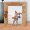 Grandpas Bring A Little Wisdom, Happiness, Warmth & Love to Every Life They Touch Personalized Wooden Frame 8" x 10" Brown (Vertical)