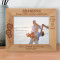 Grandpas Bring A Little Wisdom, Happiness, Warmth & Love to Every Life They Touch Personalized Wooden Frame-10" x 8" Brown Horizontal