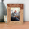 Grandpa Is Someone You Can Look Up To No Matter How Tall You Grow Personalized Wooden Frame 4" x 6" Brown (Vertical)