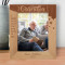 Grandpa Is Someone You Can Look Up To No Matter How Tall You Grow Personalized Wooden Frame 8" x 10" Brown (Vertical)
