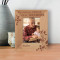 My Favorite People Call Me Grandpa Personalized Wooden Frame 3 1/2" x 5" Brown (Vertical)