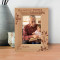 My Favorite People Call Me Grandpa Personalized Wooden Frame 4" x 6" Brown (Vertical)