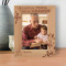 My Favorite People Call Me Grandpa Personalized Wooden Frame 5" x 7" Brown (Vertical)