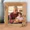 My Favorite People Call Me Grandpa Personalized Wooden Frame 8" x 10" Brown (Vertical)