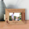 Grandchildren May outgrow Your Lap But They Will Never Outgrow Your Heart Personalized Wooden Frame-5" x 3 1/2" Brown Horizontal
