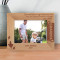Grandchildren May outgrow Your Lap But They Will Never Outgrow Your Heart Personalized Wooden Frame-7" x 5" Brown Horizontal