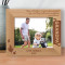 Grandchildren May outgrow Your Lap But They Will Never Outgrow Your Heart Personalized Wooden Frame-10" x 8" Brown Horizontal