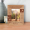 Grandpas Bring A Little Wisdom, Happiness, Warmth & Love to Every Life They Touch Personalized Wooden Frame 3 1/2" x 5" Brown (Vertical)