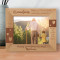 Grandpas Bring A Little Wisdom, Happiness, Warmth & Love to Every Life They Touch Personalized Wooden Frame-10" x 8" Brown Horizontal