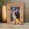 I Am Very Happy Personalized Wooden Frame 4" x 6" Brown (Vertical)