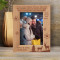 I Am Very Happy Personalized Wooden Frame 5" x 7" Brown (Vertical)