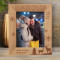 I Am Very Happy Personalized Wooden Frame 8" x 10" Brown (Vertical)