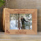 First Christmas Married Personalized Wooden Frame-7" x 5" Brown Horizontal