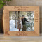 First Christmas Married Personalized Wooden Frame-10" x 8" Brown Horizontal