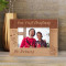 Our First Christmas Personalized Wooden Frame-6" x 4" Brown Horizontal