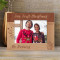 Our First Christmas Personalized Wooden Frame-7" x 5" Brown Horizontal