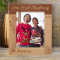 Our First Christmas Personalized Wooden Frame 8" x 10" Brown (Vertical)