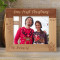 Our First Christmas Personalized Wooden Frame-10" x 8" Brown Horizontal