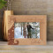 First X Mas Personalized Wooden Frame-6" x 4" Brown Horizontal