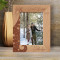 First X Mas Personalized Wooden Frame 5" x 7" Brown (Vertical)