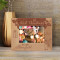 Our First Christmas Personalized Wooden Frame-5" x 3 1/2" Brown Horizontal