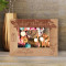 Our First Christmas Personalized Wooden Frame-6" x 4" Brown Horizontal