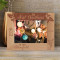 Our First Christmas Personalized Wooden Frame-7" x 5" Brown Horizontal