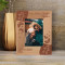 Our First Christmas Together Personalized Wooden Frame 3 1/2" x 5" Brown (Vertical)