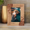Our First Christmas Together Personalized Wooden Frame 4" x 6" Brown (Vertical)
