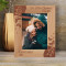Our First Christmas Together Personalized Wooden Frame 5" x 7" Brown (Vertical)