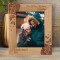 Our First Christmas Together Personalized Wooden Frame 8" x 10" Brown (Vertical)