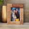 I Feel An Enormous Joy Personalized Wooden Frame 4" x 6" Brown (Vertical)