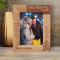 I Feel An Enormous Joy Personalized Wooden Frame 5" x 7" Brown (Vertical)