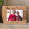Thank You So Much My Love For Being WIth Me Personalized Wooden Frame-7" x 5" Brown Horizontal