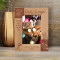 May You Have A Beautiful Christmas Time Personalized Wooden Frame 4" x 6" Brown (Vertical)