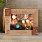 May You Have A Beautiful Christmas Time Personalized Wooden Frame-7" x 5" Brown Horizontal