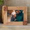 I Have Asked Santa Claus To Leave You Under My Christmas Tree Personalized Wooden Frame-7" x 5" Brown Horizontal