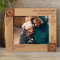 I Have Asked Santa Claus To Leave You Under My Christmas Tree Personalized Wooden Frame-10" x 8" Brown Horizontal