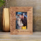 A Year Ago I Received The Best Gift Of All Your Love Personalized Wooden Frame 3 1/2" x 5" Brown (Vertical)