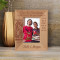 The Most Beautiful Thing About Christmas Eve Personalized Wooden Frame 3 1/2" x 5" Brown (Vertical)