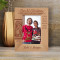 The Most Beautiful Thing About Christmas Eve Personalized Wooden Frame 4" x 6" Brown (Vertical)