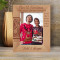 The Most Beautiful Thing About Christmas Eve Personalized Wooden Frame 5" x 7" Brown (Vertical)