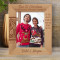 The Most Beautiful Thing About Christmas Eve Personalized Wooden Frame 8" x 10" Brown (Vertical)